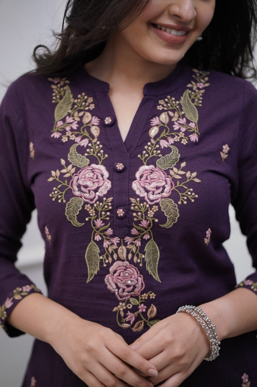 Libas Beautiful Pure Cotton Super Dying Embroidery Suit