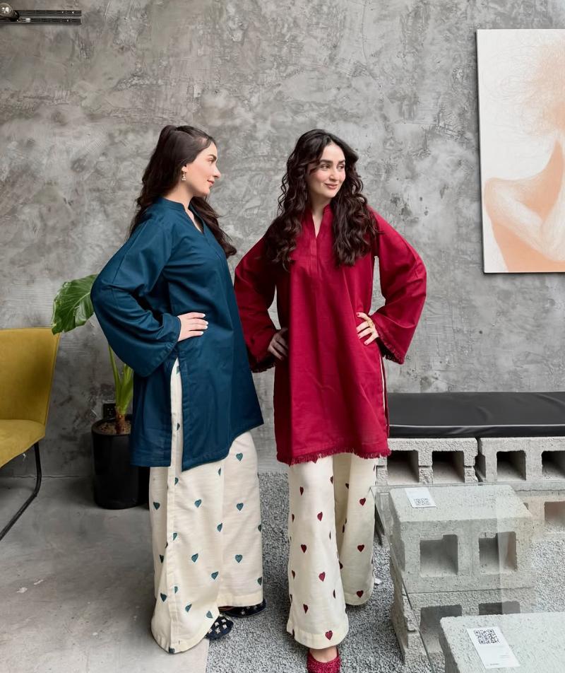 Premium Cherry Red Kurti Palazzo Co-Ord Set