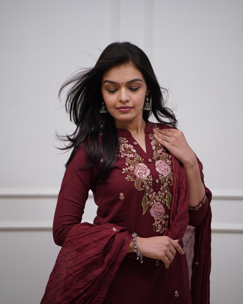 Libas Beautiful Pure Cotton Super Dying Embroidery Suit